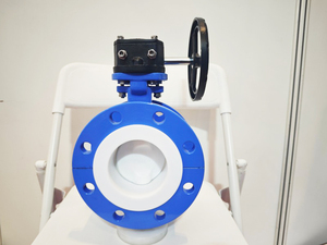 Fully lined PTFE butterfly valve